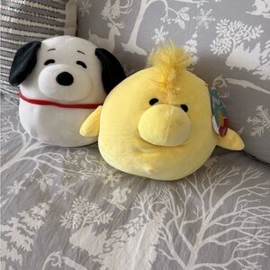 Peanuts Snoopy and Woodstock Squishmallow Set